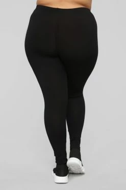 Fashion Nova Kim Basic Legging - Black Leggings