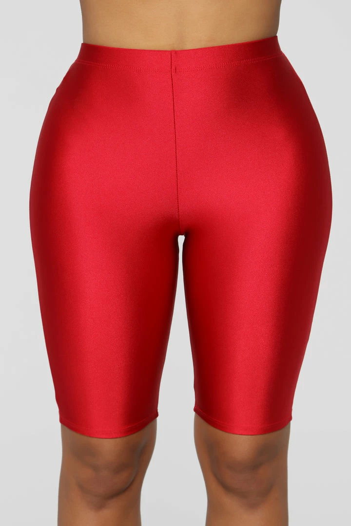 Best deal 🤩 Fashion Nova Curves For Days Biker Shorts - Red 💯 5 Fashion Nova Curves For Days Biker Shorts - Red