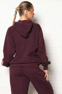 Cheap ๐ Fashion Nova Training Oversized Pullover Hoodie - Plum Activewear Tops ๐ 10 Fashion Nova Training Oversized Pullover Hoodie - Plum Activewear Tops