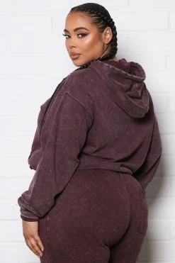 Best Pirce ๐ Fashion Nova Sport Essential Hoodie - Plum Mineral Wash ๐คฉ 15 Fashion Nova Sport Essential Hoodie - Plum Mineral Wash