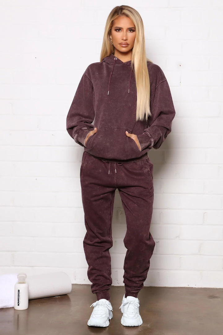 Best Pirce ๐ Fashion Nova Sport Essential Hoodie - Plum Mineral Wash ๐คฉ 5 Fashion Nova Sport Essential Hoodie - Plum Mineral Wash