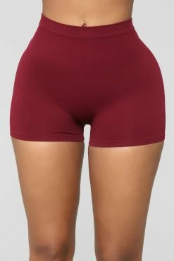 Budget โ Fashion Nova Uncomplicated Seamless Shorts - Wine Biker Shorts ๐ 14 Fashion Nova Uncomplicated Seamless Shorts - Wine Biker Shorts