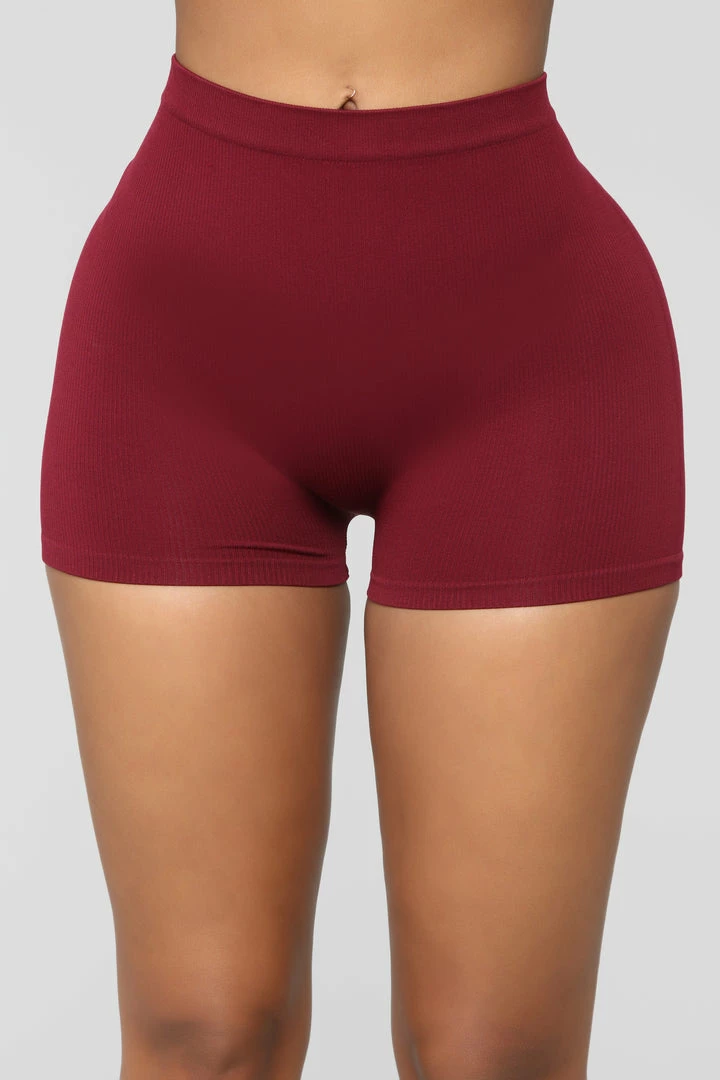 Budget โ Fashion Nova Uncomplicated Seamless Shorts - Wine Biker Shorts ๐ 4 Fashion Nova Uncomplicated Seamless Shorts - Wine Biker Shorts