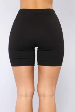 Fashion Nova Classic Mini Biker Shorts - Black