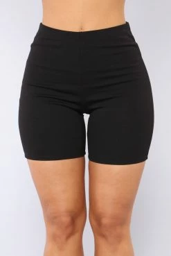 Fashion Nova Classic Mini Biker Shorts - Black