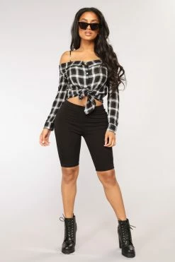 Fashion Nova Almost Everyday Biker Shorts - Black