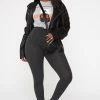 Fashion Nova Leggings Running Around High Rise Legging - Charcoal
