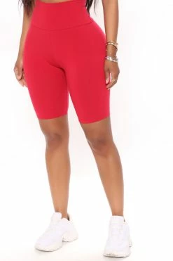 Fashion Nova Biker Shorts My Favorite Biker Short - Red