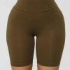 Fashion Nova Brooke Biker Shorts - Olive
