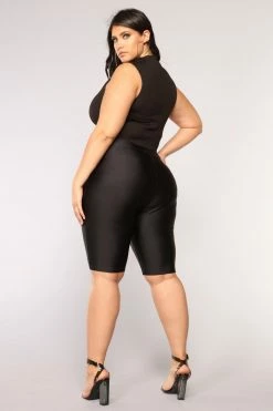 Fashion Nova Curves For Days Biker Shorts - Black