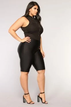 Fashion Nova Curves For Days Biker Shorts - Black