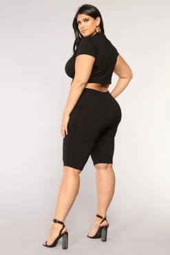 Fashion Nova Almost Everyday Biker Shorts - Black