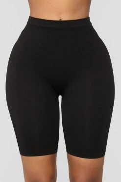 Fashion Nova Effortless Seamless Biker Shorts - Black