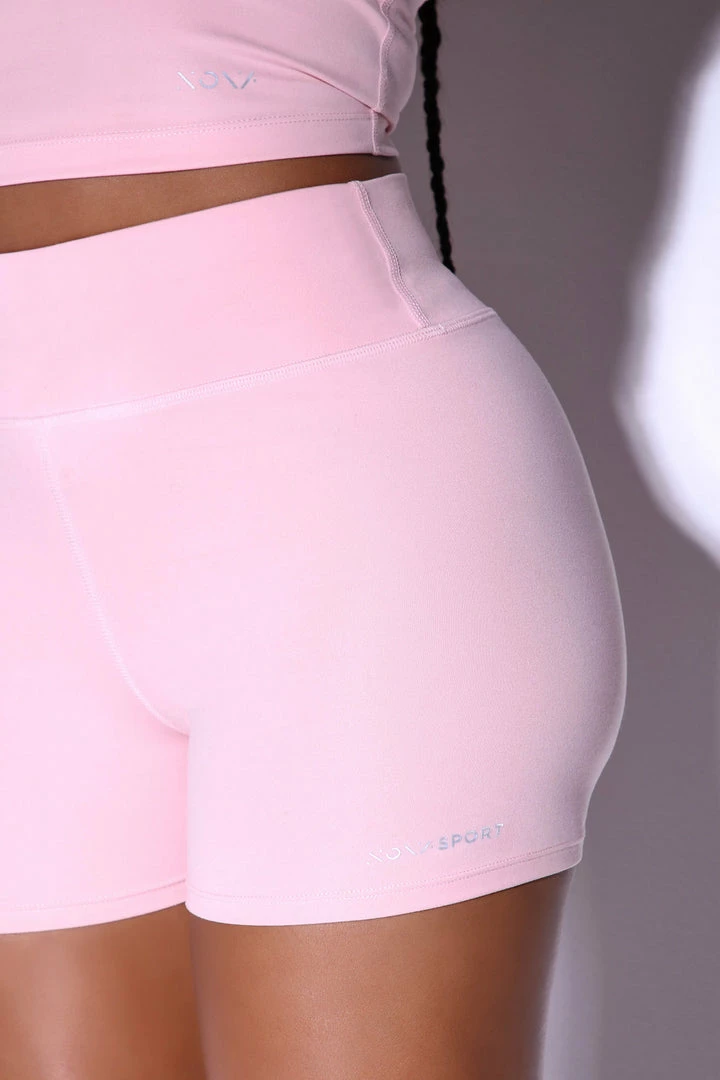 Fashion Nova Sublime Sedna Hot Shorts - Blush Activewear Bottoms