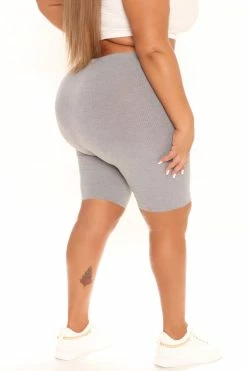 Fashion Nova Gotta Have It Biker Shorts - Grey