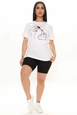 Fashion Nova Keeping Up Biker Short - Black