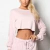 Fashion Nova Don't Quit Active Mineral Wash Pullover - Blush Activewear Tops
