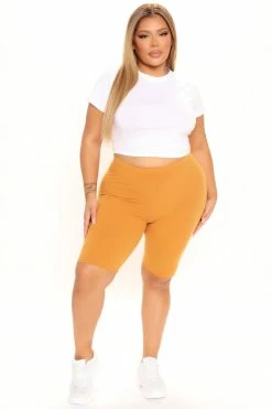 Fashion Nova Gotta Have It Biker Shorts - Butterscotch