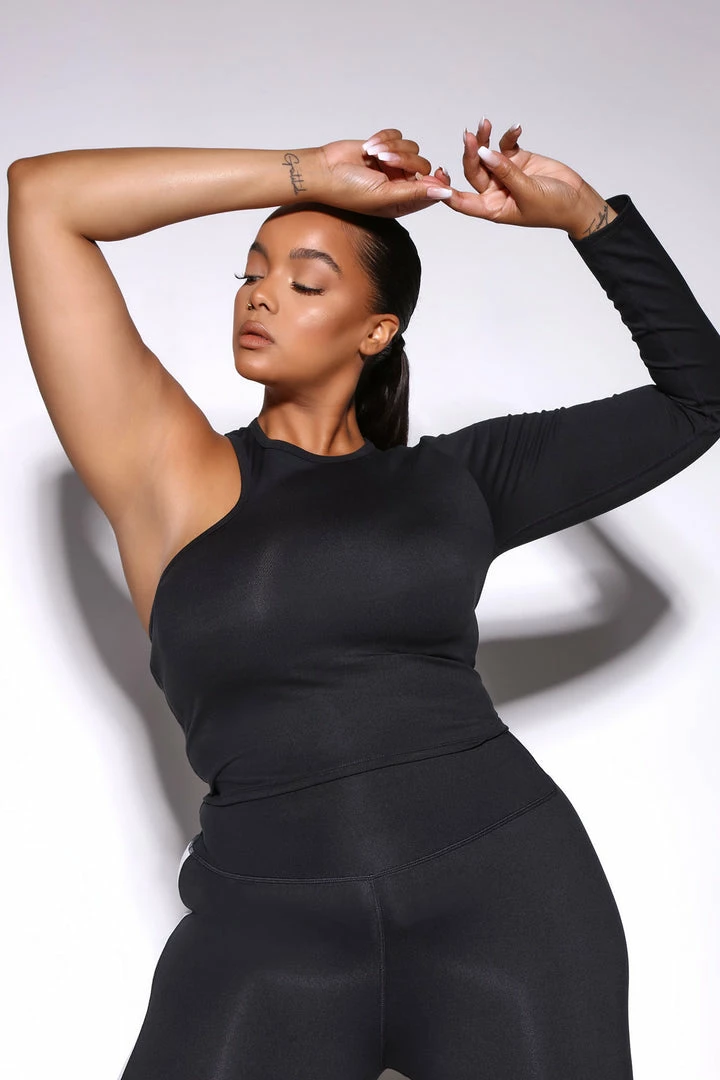 Fashion Nova Sublime Orbit Top - Black