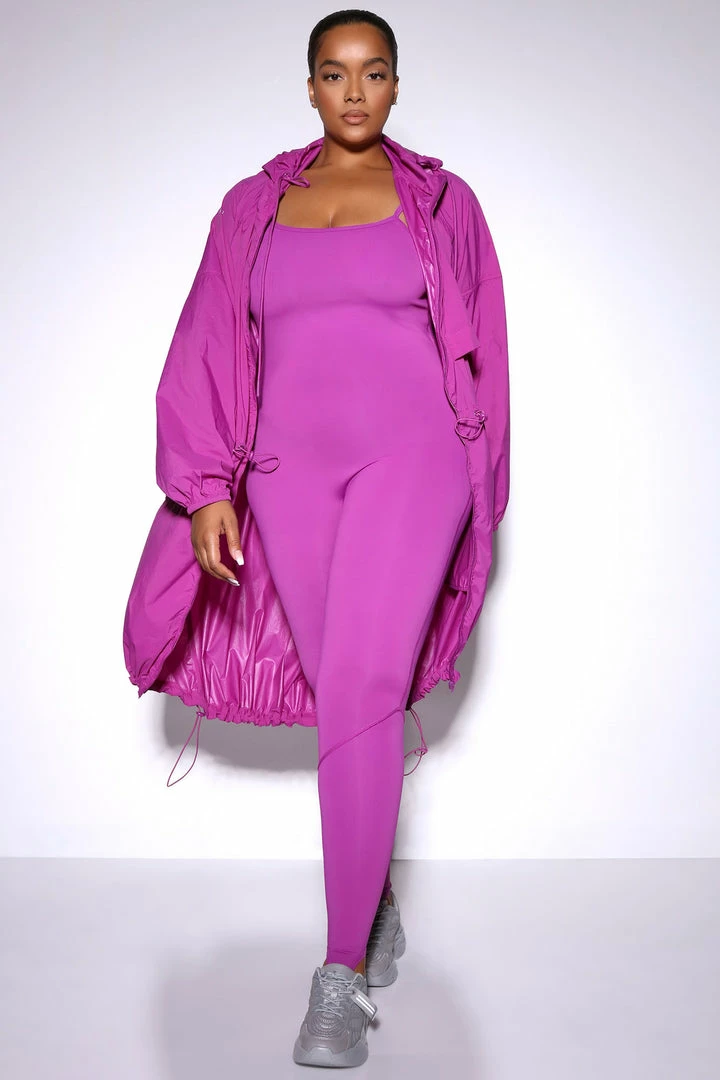 Brand new 🥰 Fashion Nova Activewear Tops Elevate Constellation Parka - Purple/combo 🎁 8 Fashion Nova Activewear Tops Elevate Constellation Parka - Purple/combo
