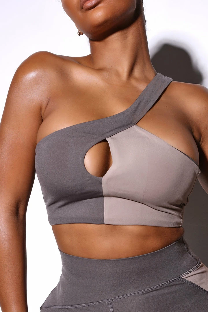 Fashion Nova Morph Phoenix Bra - Charcoal