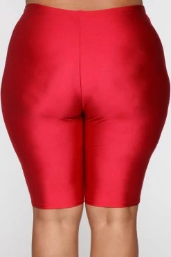 Best deal 🤩 Fashion Nova Curves For Days Biker Shorts - Red 💯 23 Fashion Nova Curves For Days Biker Shorts - Red
