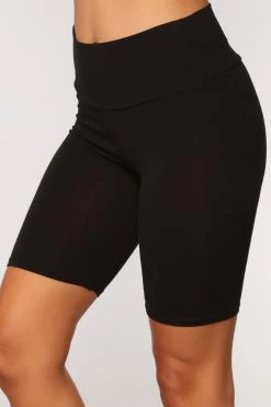 Fashion Nova Brooke Biker Shorts - Black