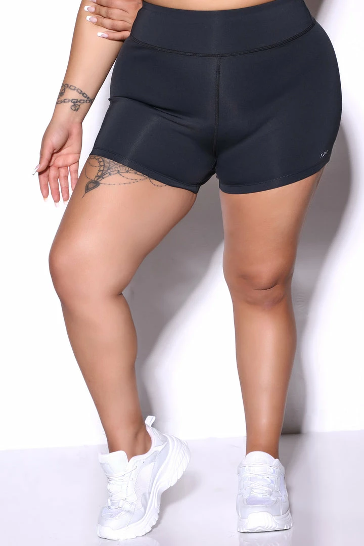 Fashion Nova Dazzle Sedna Hot Shorts - Black
