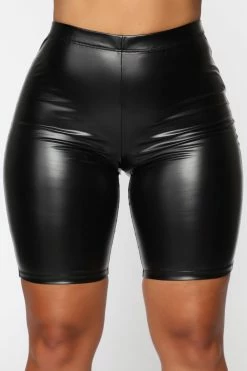 Fashion Nova Rough Rider Biker Shorts - Black