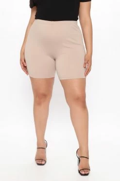 Fashion Nova Classic Mini Biker Shorts - Mocha
