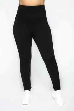 Fashion Nova Waisted Away High Rise Legging - Black