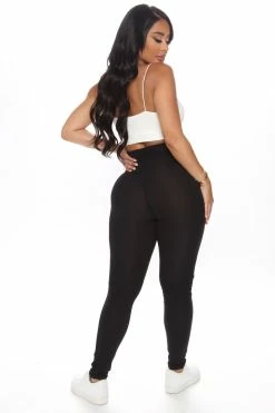 Fashion Nova Caught Off Guard Legging - Black Leggings