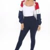 Fashion Nova Leggings Running Around High Rise Legging - Navy
