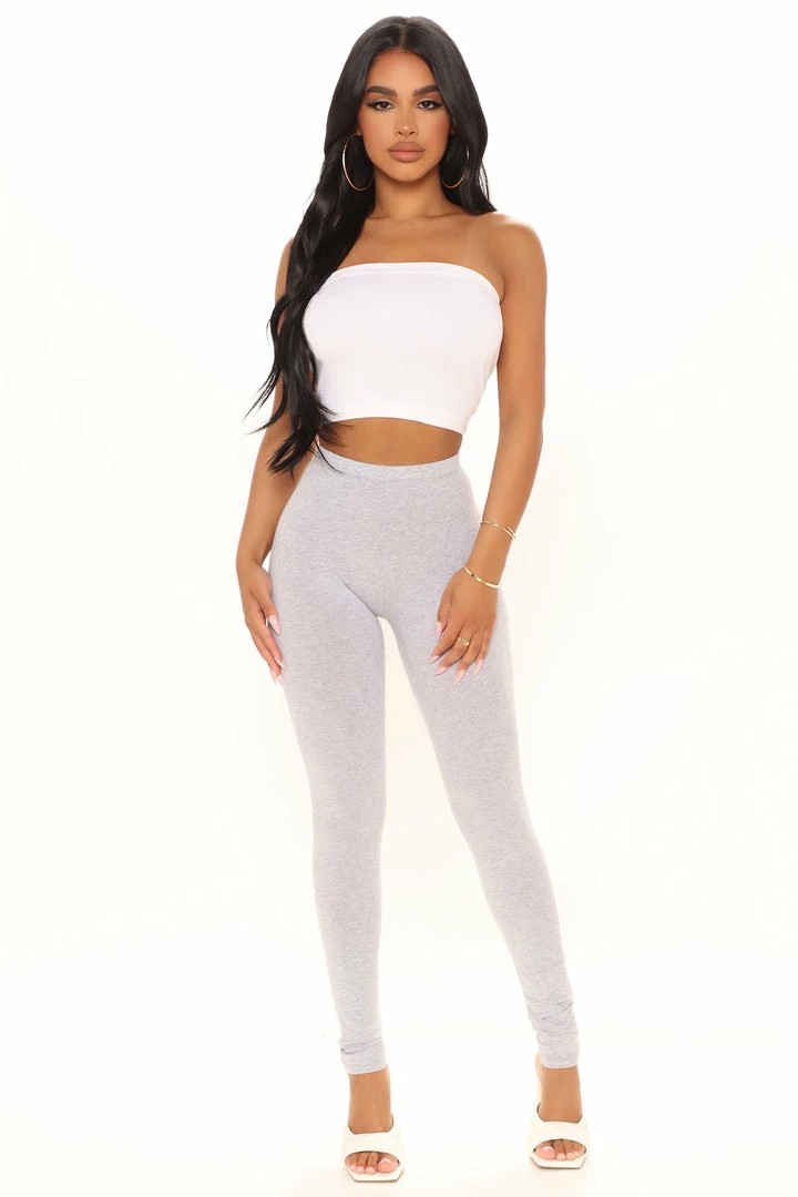 Hot Sale ๐ Fashion Nova Kim Basic Legging - Heather Grey Leggings ๐ 3 Fashion Nova Kim Basic Legging - Heather Grey Leggings
