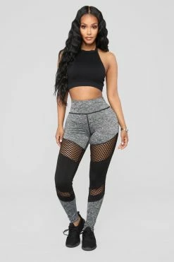 Fashion Nova Krysten Active Leggings - Grey