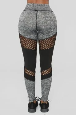 Fashion Nova Krysten Active Leggings - Grey