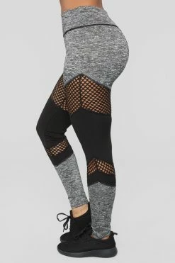 Fashion Nova Krysten Active Leggings - Grey