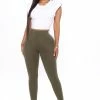 Fashion Nova Lean On Me Leggings - Olive