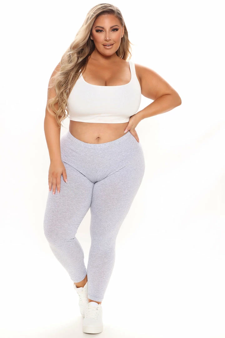 Hot Sale ๐ Fashion Nova Kim Basic Legging - Heather Grey Leggings ๐ 7 Fashion Nova Kim Basic Legging - Heather Grey Leggings