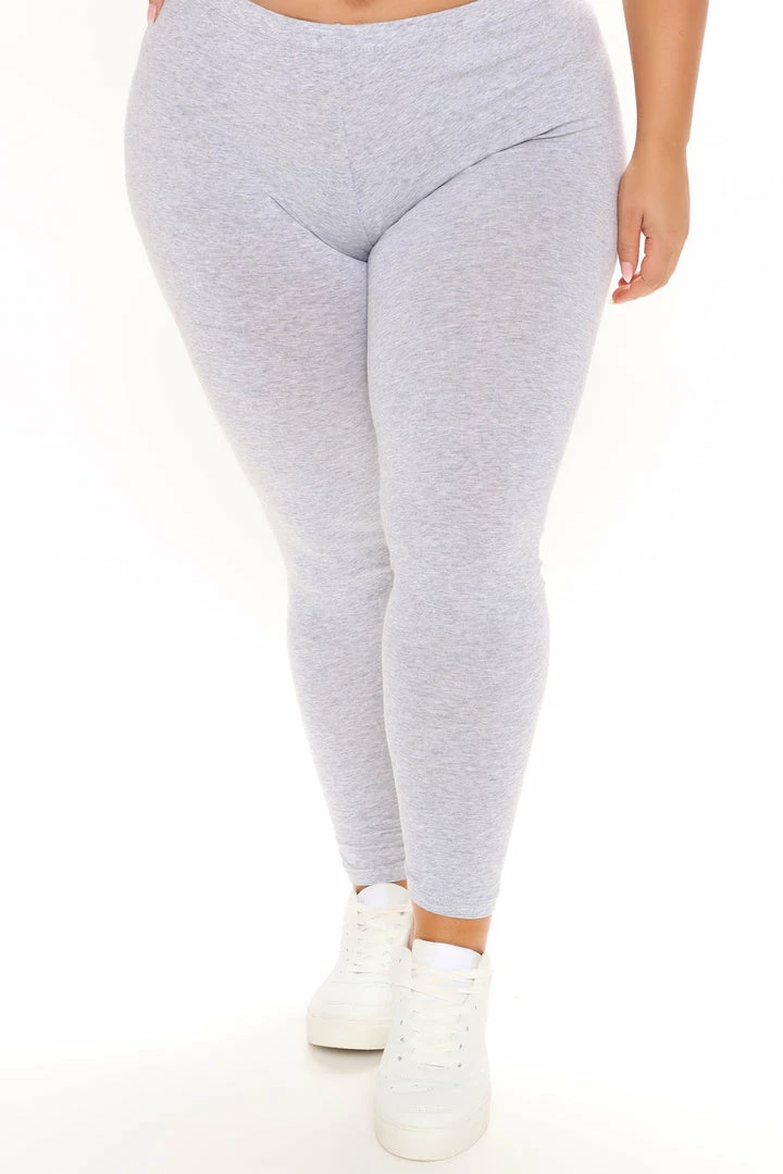 Hot Sale ๐ Fashion Nova Kim Basic Legging - Heather Grey Leggings ๐ 8 Fashion Nova Kim Basic Legging - Heather Grey Leggings