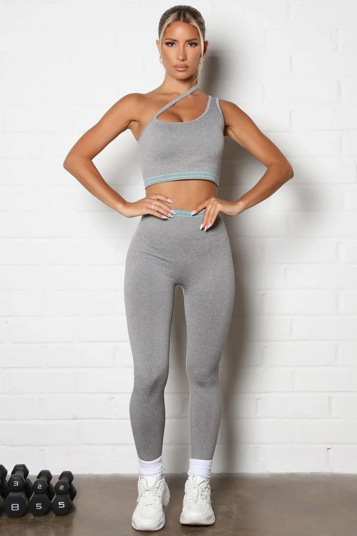 Cheap โ๏ธ Fashion Nova Cross The Line Active Sports Bra In Infinity Seamless - Grey/combo Activewear Tops ๐ 4 Fashion Nova Cross The Line Active Sports Bra In Infinity Seamless - Grey/combo Activewear Tops