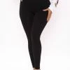 Fashion Nova Tia Seamless Tummy Tuck Leggings - Black