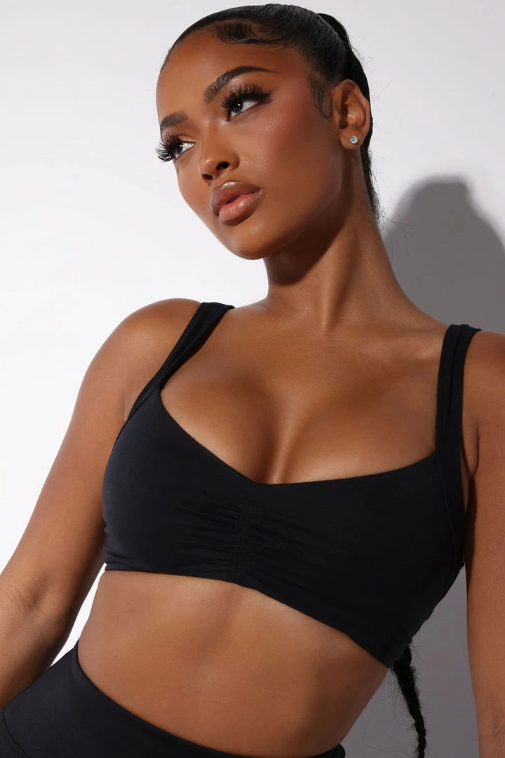 Fashion Nova Activewear Tops Sublime Balmer Bra Top - Black