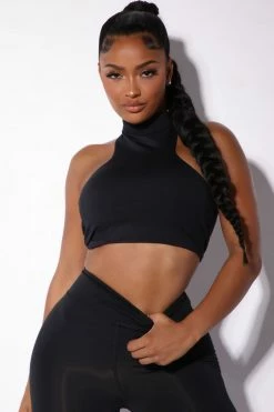 Fashion Nova Morph Gaia Bra Top - Black Activewear Tops