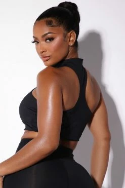 Deals 💯 Fashion Nova Morph Gaia Bra Top - Black Activewear Tops 🛒 10 Fashion Nova Morph Gaia Bra Top - Black Activewear Tops