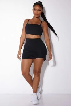Fashion Nova Sublime Electron Skirt - Black
