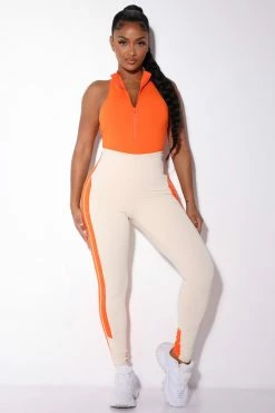 Fashion Nova Morph Albedo Bodysuit - Orange