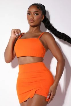 Fashion Nova Sublime Cepheid Bra Top - Orange