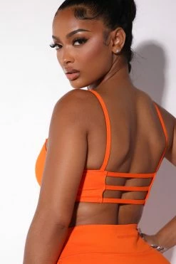 Fashion Nova Sublime Cepheid Bra Top - Orange