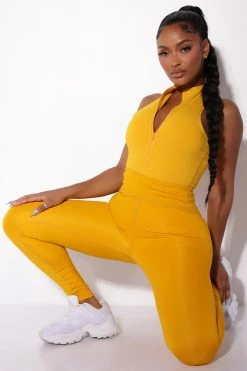 Fashion Nova Activewear Tops Morph Albedo Bodysuit - Symphonic Sunset